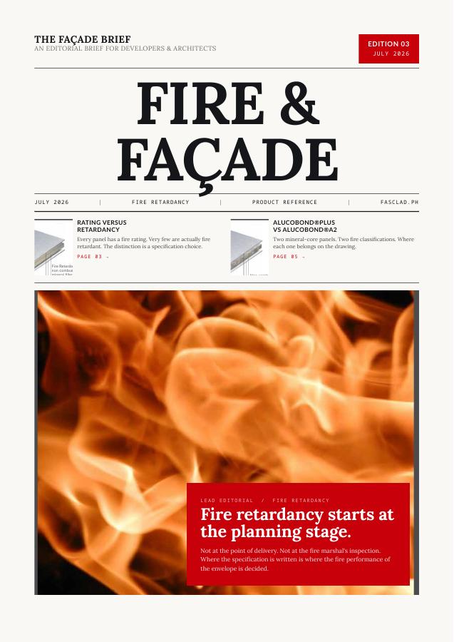 The Façade Brief — Edition 03, July 2026: Fire and Façade